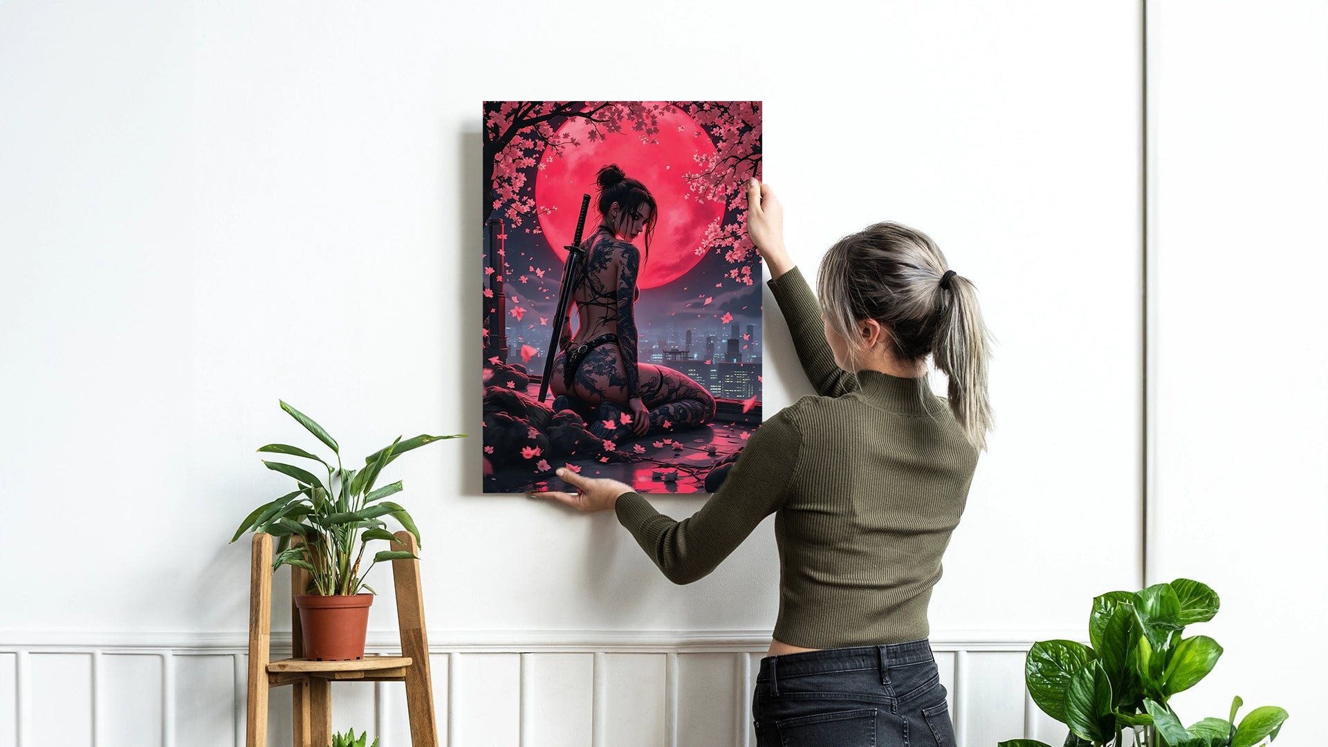 Războinică tatuată sub luna sângerie