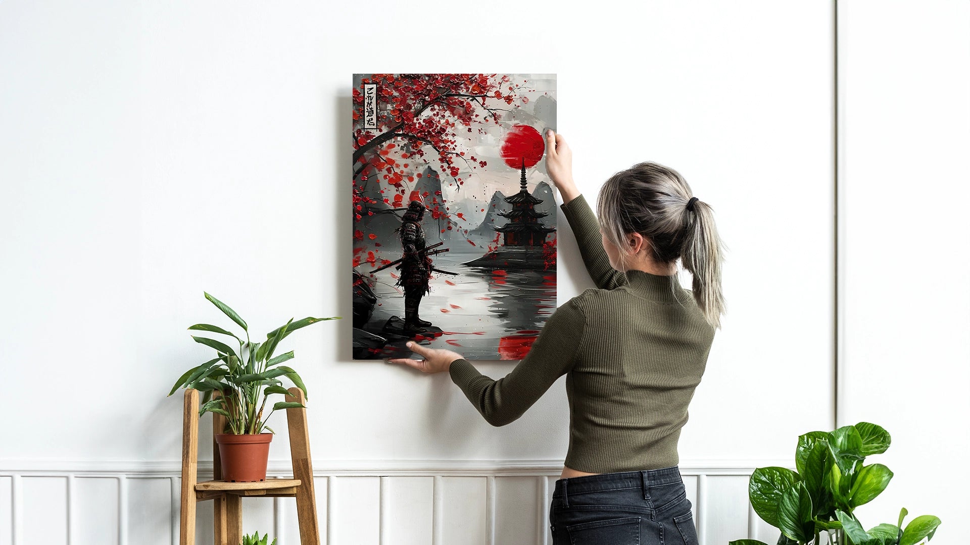 Samurai in armură tradițională