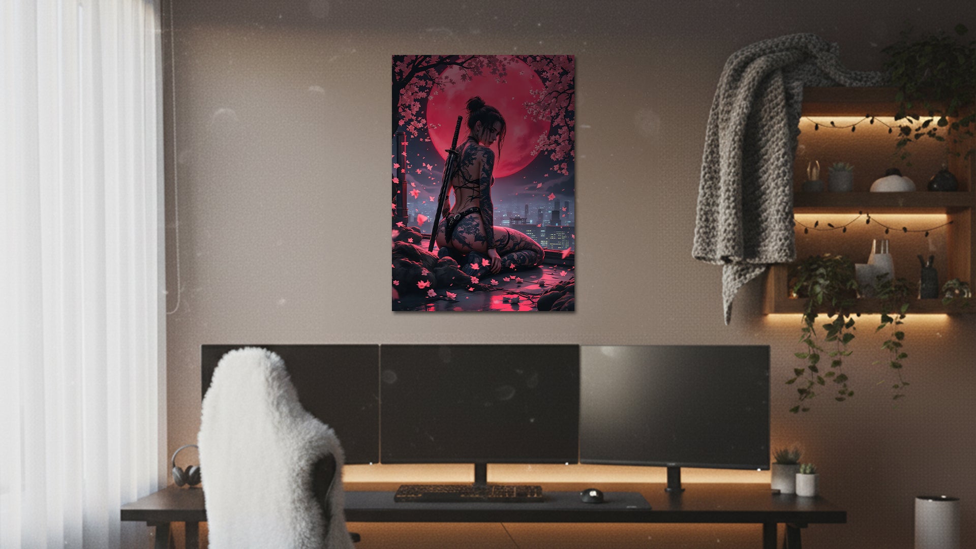 Războinică tatuată sub luna sângerie